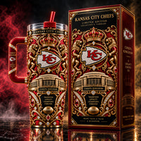 KC Regalia - Ornamental Crest Tumbler in Crimson and Gold