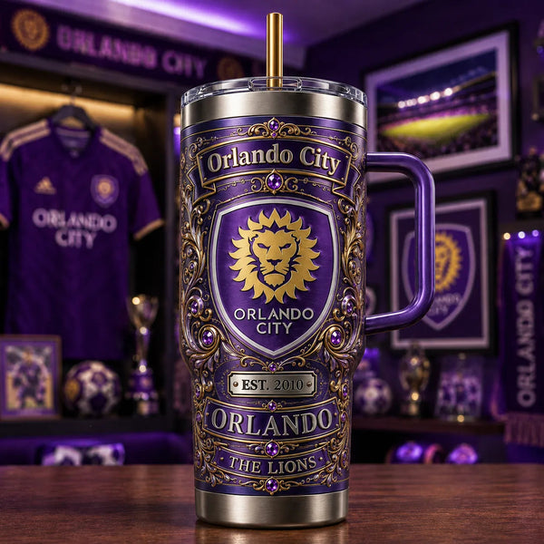ORL Heritage Crest - Purple and Gold Ornamental Tumbler - main