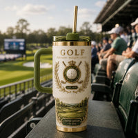 Precision, Passion, Legacy - A Golf Crest in Ivory and Green