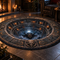 The Pit Stares Back - Illusion Depth Round Rug