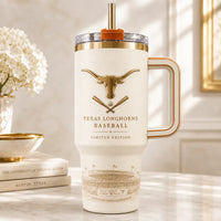 TEX Ballpark Heritage - Gold Longhorn Crest on Cream