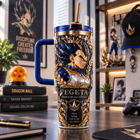 Pride, Carved in Gold - Vegeta Royal Crest Tumbler
