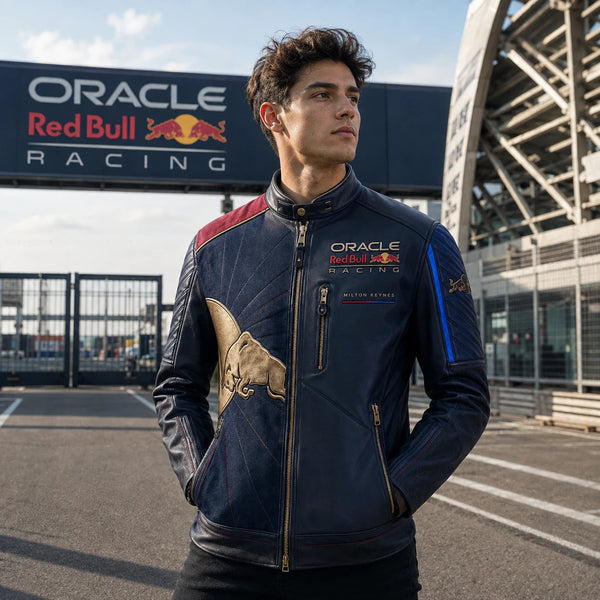 RBR Navy - Charging Bull Panel Jacket With Pit-Lane Attitude - main