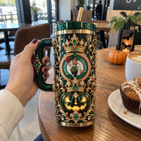 BOS Emerald Regalia - Jeweled Crown and Lantern Tumbler