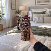DC Heraldry - Black, Red and Gilded Crest Tumbler