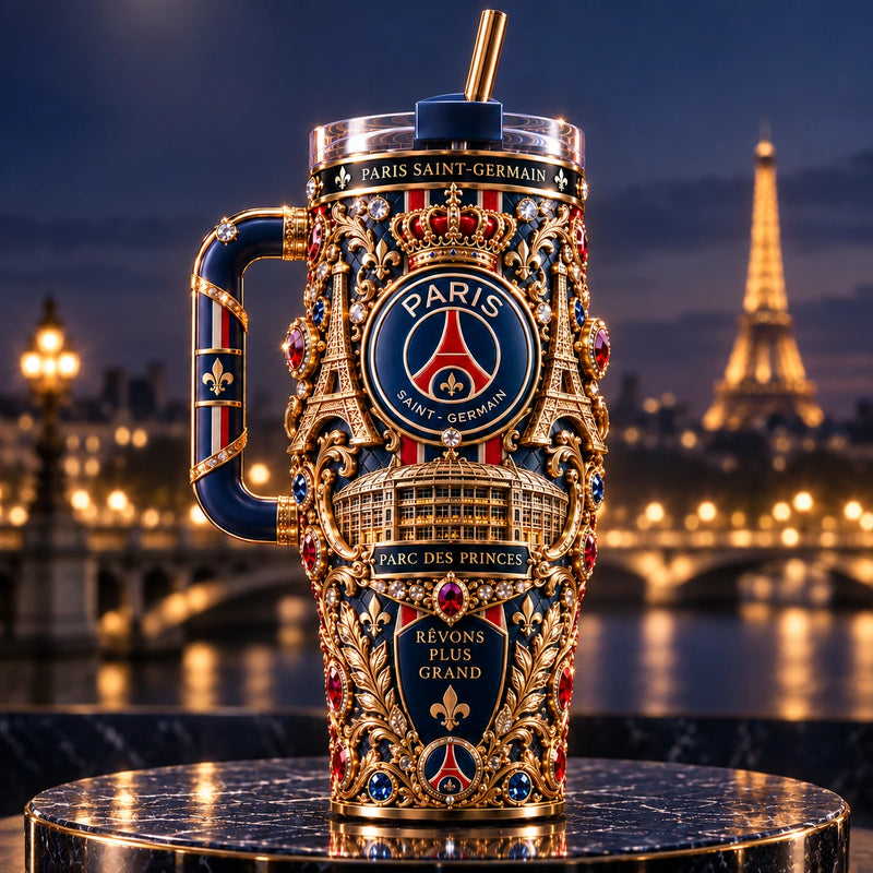 PSG - Gold Filigree, Fleur-de-Lis and Parisian Elegance