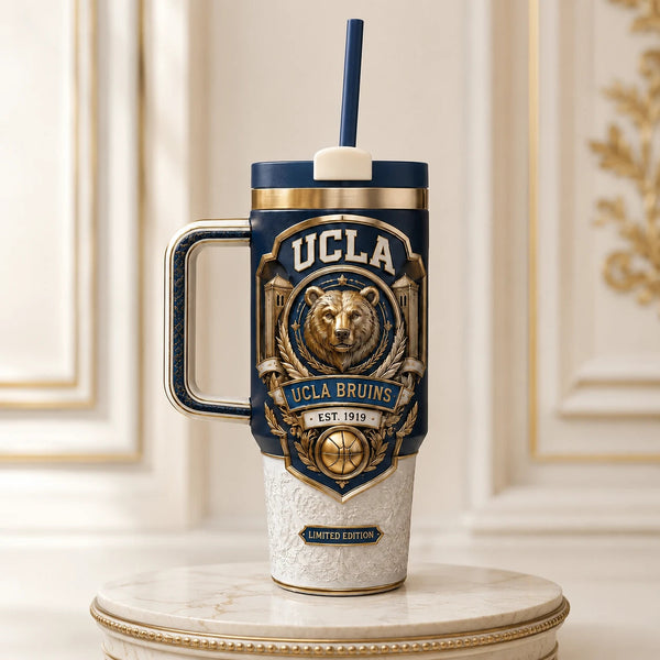 UCLA Heritage Crest - Navy and Gold Drinkware Statement - main