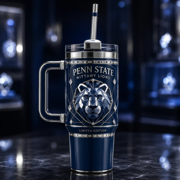 PSU Lion Crest - Navy, Facets and Quiet Composure - main