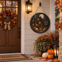 Moonlit Pumpkin Cottage - Stillness Beneath a Full Moon