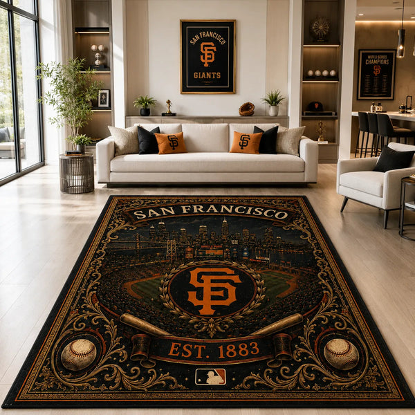 SF Heritage - Ornate Ballpark Medallion Floor Composition - main