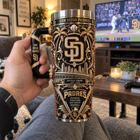 SD Gilded Heritage - Ornamental Baseball Tumbler