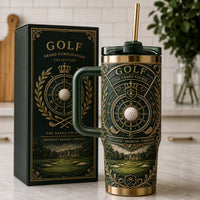The Grand Course - Heritage Green and Gilt Tumbler