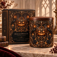 Some Beauty Lives In The Shadows - Gothic Halloween Candle