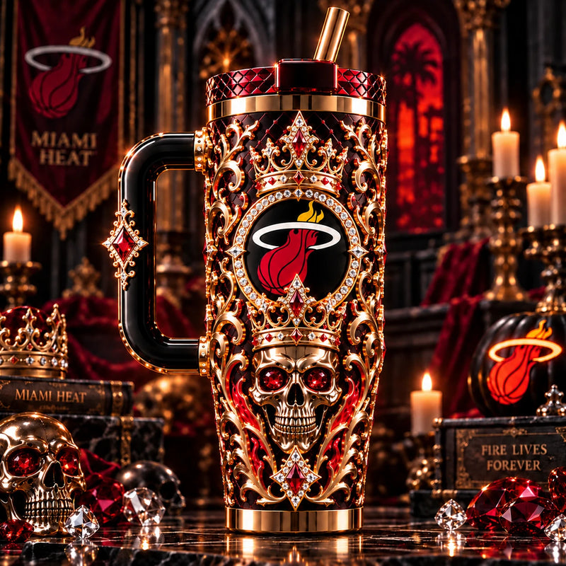 MIA Gilded Court - Crowned Skull Baroque Tumbler
