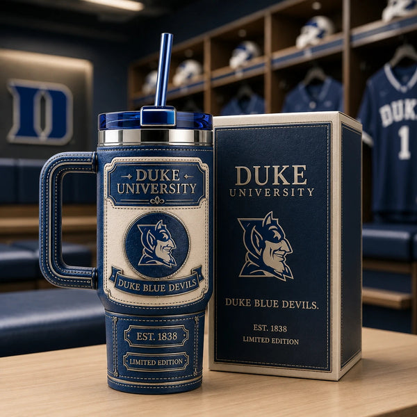 DUKE Heritage Crest - Navy and Cream Tumbler Composition - main