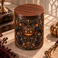 Some Beauty Lives In The Shadows - Gothic Halloween Candle