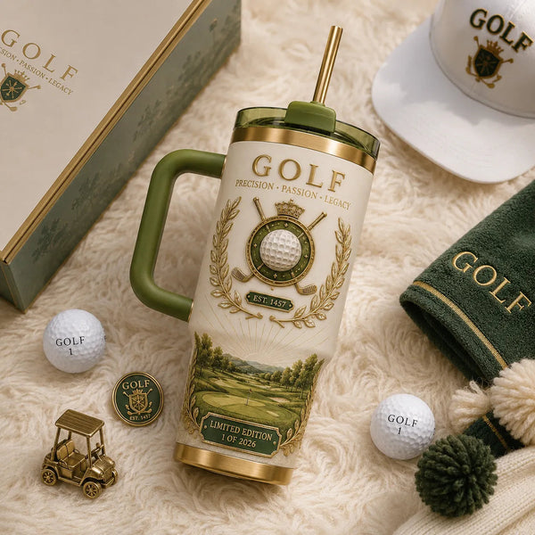 Precision, Passion, Legacy - A Golf Crest in Ivory and Green - main