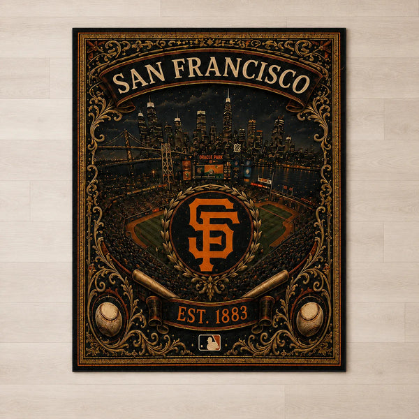 SF Heritage - Ornate Ballpark Medallion Floor Composition - main