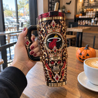 MIA Gilded Court - Crowned Skull Baroque Tumbler