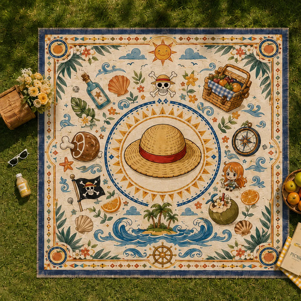 Straw Hat Medallion - Nami and the Calm Voyage Rug - main