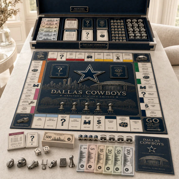 DAL Heritage Board - Navy, Silver and Five Trophies - main