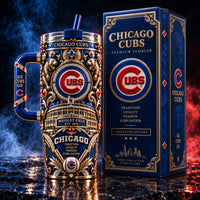CHC Heritage Crest - Ornate Gold and Royal Blue Tumbler