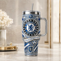 CHE Pride of London - Ornate Crest Tumbler in Royal Blue