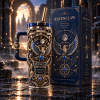 Knowledge Illuminates the Way - Blue and Bronze Astronomer's Tumbler