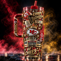 KC Kingdom - Gold-Stacked Fan Pride Tumbler