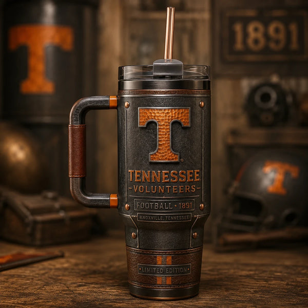 TENN Heritage - The Amber T on a Weathered Vintage Panel - main