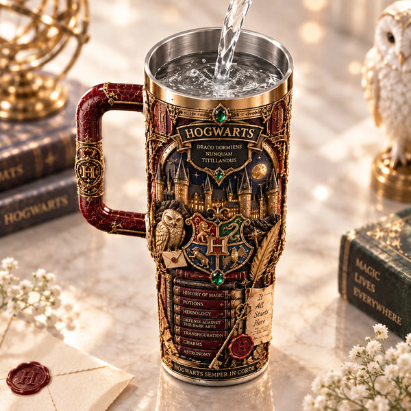 Draco Dormiens - Gilded Castle Crest Drinkware Statement - main
