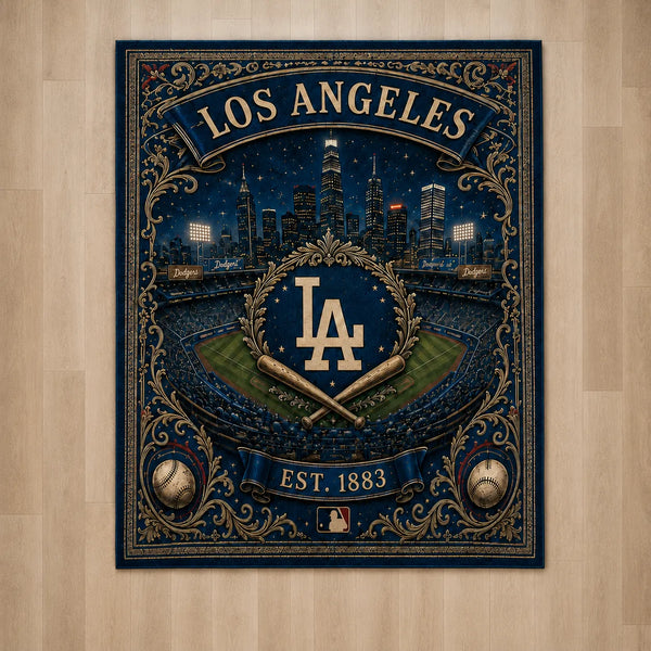 LAD Heritage - Navy and Gold Ballpark Floor Piece - main