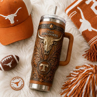 TEX Tooled Relief - Longhorn Emblem Heritage Tumbler