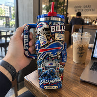 BUF Circle The Wagons - Bills Mafia Collage Tumbler