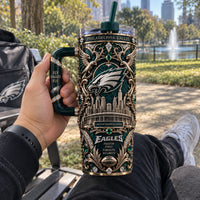 PHI Ornate Emerald Crest - Baroque Tumbler Statement