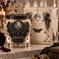 Black Moth Funeral - Gothic Moonlight Statement Candle