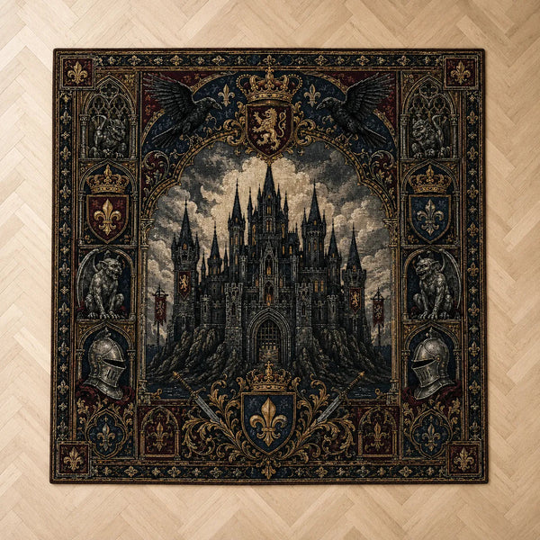 Castle in Shadow - Gothic Heraldry Floor Composition - main