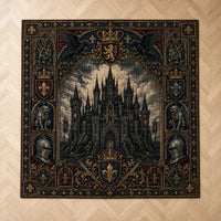 Castle in Shadow - Gothic Heraldry Floor Composition