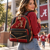 ALA Script Mark - Crimson, Black and Gold Backpack