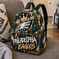 PHI Gold Drip - Crowned Eagle Graphic Backpack