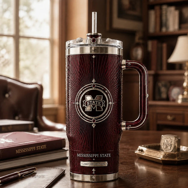 MSST Maroon - Sunburst Medallion Tumbler Composition - main