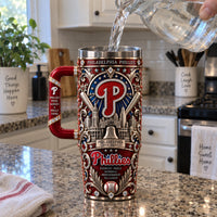 PHI Heritage Panel - Ornate Crest and Skyline Drinkware
