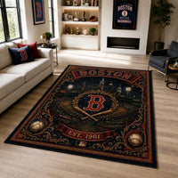 BOS Heritage Emblem - Vintage Ballpark Floor Composition