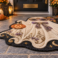 Masquerade Ghost - Ivory Draping and Gilded Lantern Doormat