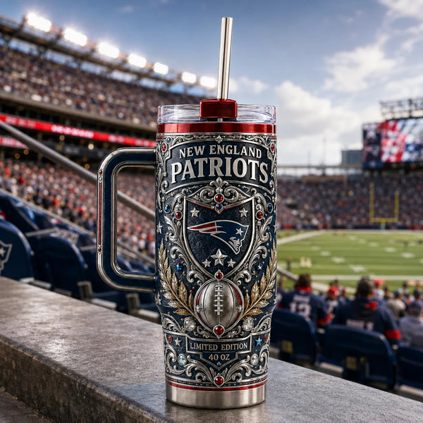 NE - Crest, Scrollwork and Stadium Blue Detail - main