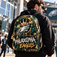 PHI Gold Drip - Crowned Eagle Graphic Backpack