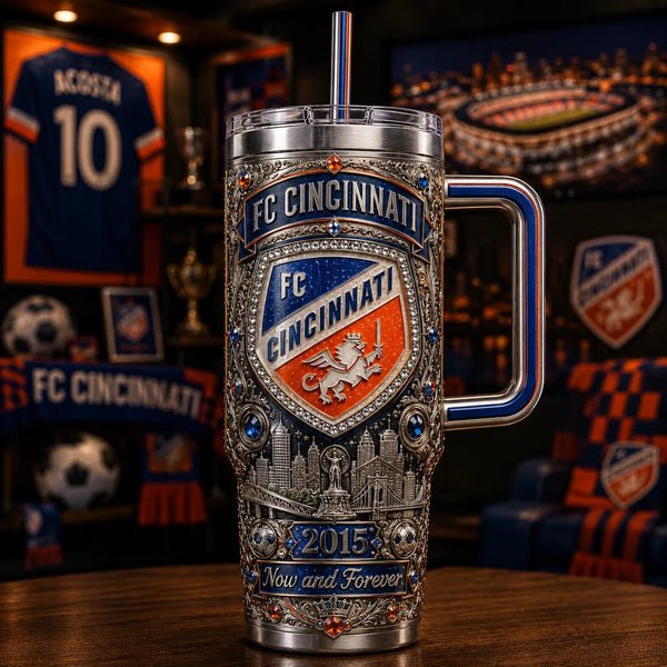 CIN Now and Forever - Ornate Crest Tumbler - main