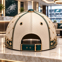 PHI Crest Study - Ivory Crown, Emerald Brim Cap