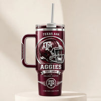 TAMU Maroon Pride - Helmet Emblem Tumbler