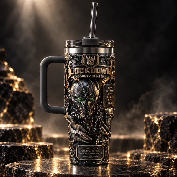LC - Bounty Hunter Insignia in Blackened Gold Relief - main